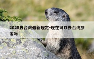 2025去台湾最新规定-现在可以去台湾旅游吗
