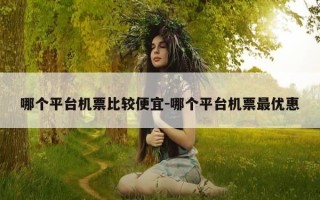 哪个平台机票比较便宜-哪个平台机票最优惠