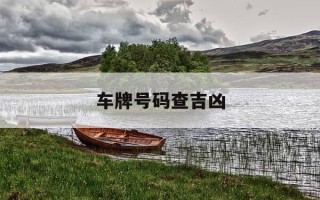 车牌号码查吉凶-测车牌号吉凶免费