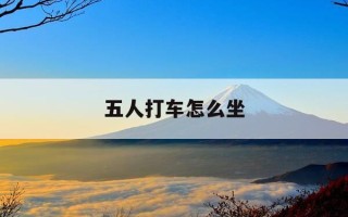 五人打车怎么坐-五人打车怎么坐车