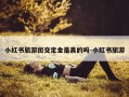 小红书旅游团交定金是真的吗-小红书旅游