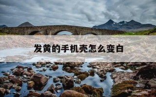 发黄的手机壳怎么变白-84消毒液可以漂白透明手机壳吗