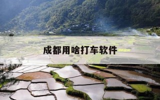 成都用啥打车软件-成都什么打车软件好