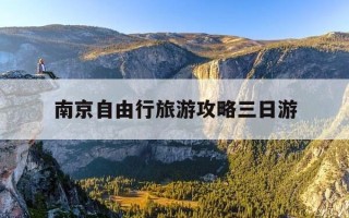 南京自由行旅游攻略三日游-南京自由行旅游攻略三日游最佳路线