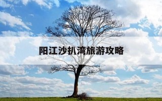 阳江沙扒湾旅游攻略-阳江沙扒湾旅游攻略一日游