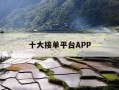 十大接单平台APP-十大接单平台APP