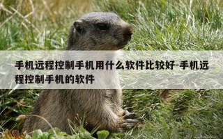 手机远程控制手机用什么软件比较好-手机远程控制手机的软件