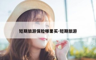 短期旅游保险哪里买-短期旅游