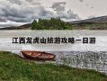 江西龙虎山旅游攻略一日游-江西龙虎山旅游攻略 自驾游
