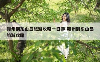 赣州到东山岛旅游攻略一日游-赣州到东山岛旅游攻略
