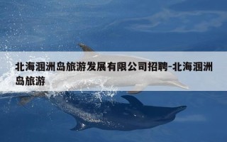 北海涠洲岛旅游发展有限公司招聘-北海涠洲岛旅游