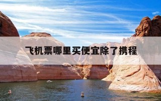 飞机票哪里买便宜除了携程-在哪个买飞机票便宜