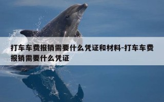 打车车费报销需要什么凭证和材料-打车车费报销需要什么凭证