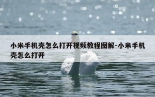 小米手机壳怎么打开视频教程图解-小米手机壳怎么打开