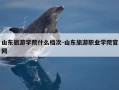 山东旅游学院什么档次-山东旅游职业学院官网