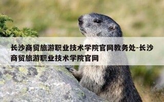 长沙商贸旅游职业技术学院官网教务处-长沙商贸旅游职业技术学院官网