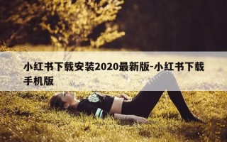 小红书下载安装2020最新版-小红书下载手机版