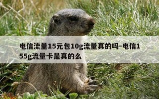 电信流量15元包10g流量真的吗-电信155g流量卡是真的么