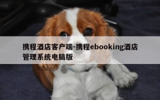 携程酒店客户端-携程ebooking酒店管理系统电脑版