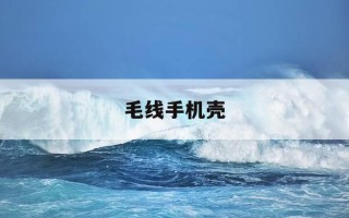 毛线手机壳-毛线手机壳编织教程