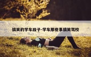 搞笑的学车段子-学车那些事搞笑驾校