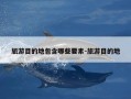 旅游目的地包含哪些要素-旅游目的地