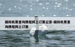 国际机票查询携程网上订票记录-国际机票查询携程网上订票