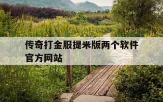 传奇打金服提米版两个软件官方网站-传奇打金服可提现人民币电脑版