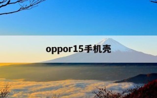 oppor15手机壳-oppor15手机壳不带指纹孔