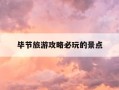 毕节旅游攻略必玩的景点-毕节旅游攻略必玩的景点推荐