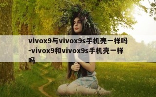 vivox9与vivox9s手机壳一样吗-vivox9和vivox9s手机壳一样吗