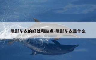 隐形车衣的好处和缺点-隐形车衣是什么