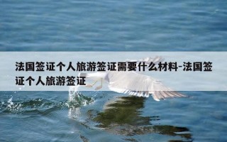 法国签证个人旅游签证需要什么材料-法国签证个人旅游签证
