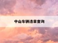 中山车辆违章查询-中山机动车违法查询