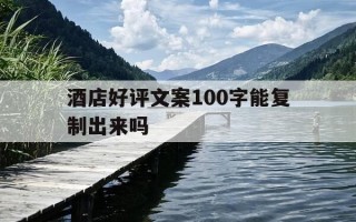 酒店好评文案100字能复制出来吗-酒店好评文案100字能复制出来吗怎么写