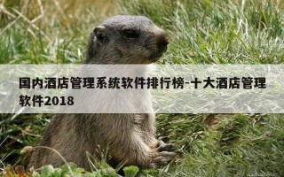 国内酒店管理系统软件排行榜-十大酒店管理软件2018