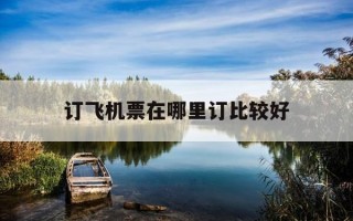 订飞机票在哪里订比较好-飞机票到哪里订