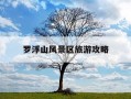 罗浮山风景区旅游攻略-罗浮山风景区旅游攻略门票