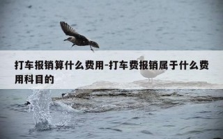 打车报销算什么费用-打车费报销属于什么费用科目的