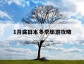 1月底日本冬季旅游攻略-日本冬季去哪里旅游比较好