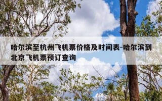 哈尔滨至杭州飞机票价格及时间表-哈尔滨到北京飞机票预订查询