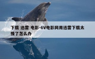 下载 迅雷 电影-6V电影网用迅雷下载太慢了怎么办