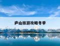 庐山旅游攻略冬季-庐山旅游攻略冬季景点