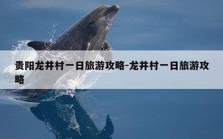 贵阳龙井村一日旅游攻略-龙井村一日旅游攻略
