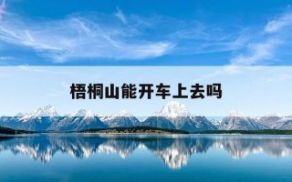 梧桐山能开车上去吗-梧桐山 开车