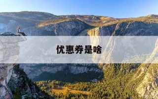 优惠券是啥-优惠券是啥样的