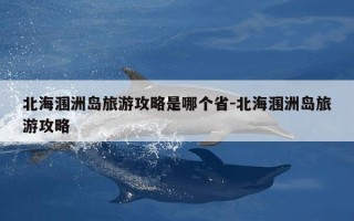 北海涠洲岛旅游攻略是哪个省-北海涠洲岛旅游攻略