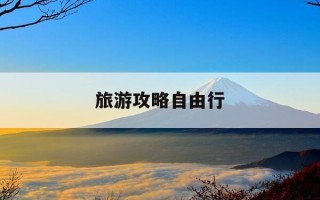 旅游攻略自由行-港澳旅游攻略自由行