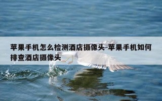 苹果手机怎么检测酒店摄像头-苹果手机如何排查酒店摄像头