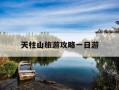 天柱山旅游攻略一日游-天柱山旅游攻略一日游多少钱